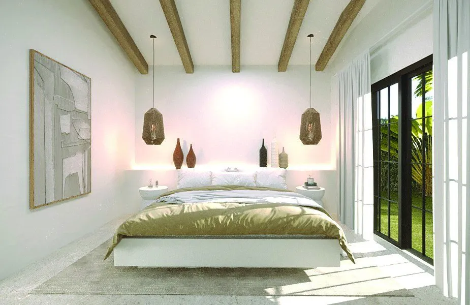Render Villa Tipo B: dormitorio